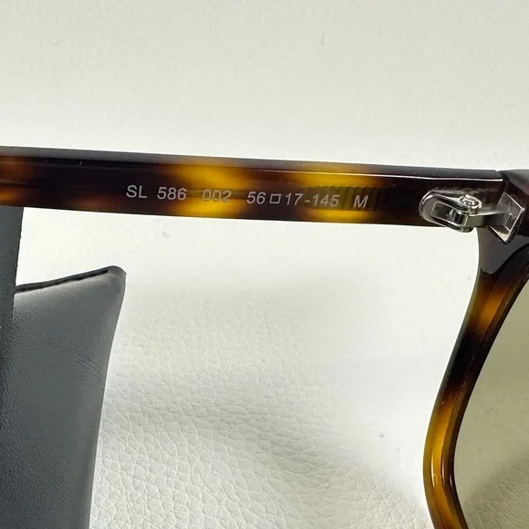 New Saint Laurent Havana Tortoise Shell Sunglasses - Picture 7 of 10